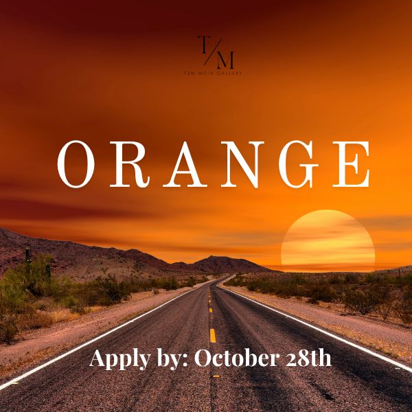 "Orange" text on an orange sunset backdrop with application deadline