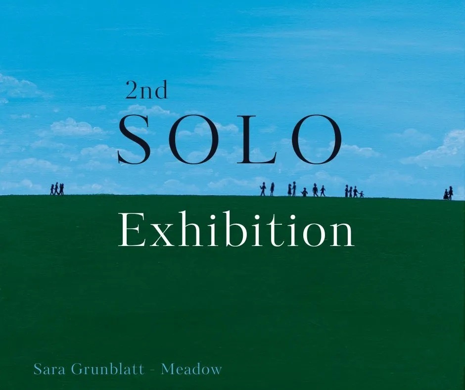 2nd solo exhibition on a blue/green landscape